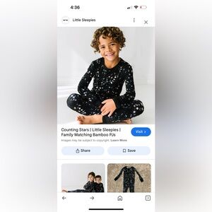 Little sleepies 5/6 counting stars pajamas